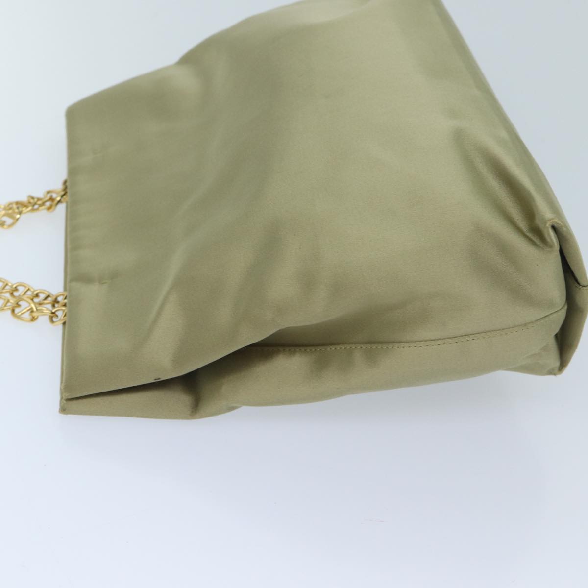 Luxury PradaChain Hand Bag Satin Beige ar11648B
