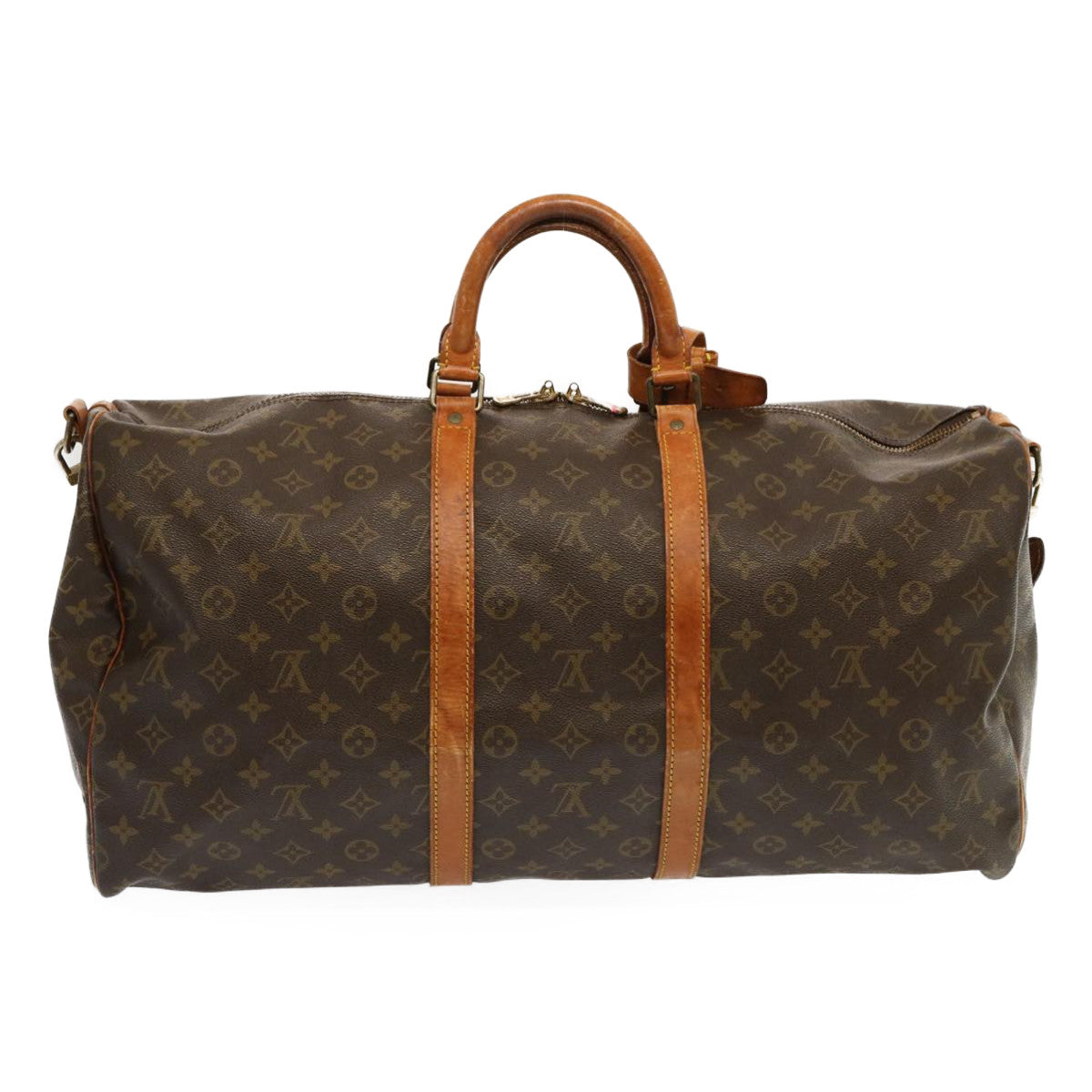 LOUIS VUITTON Monogram Keepall Bandouliere 55 Boston Bag M41414 LV ar11654B
