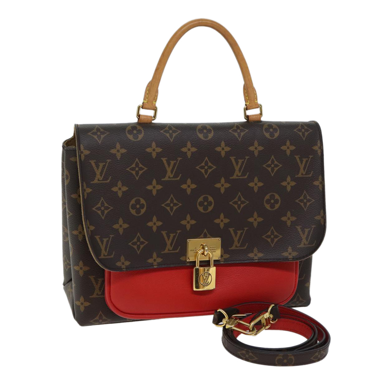 LOUIS VUITTON Monogram Marignan Hand Bag 2way Coklico M44544 LV ar11671A