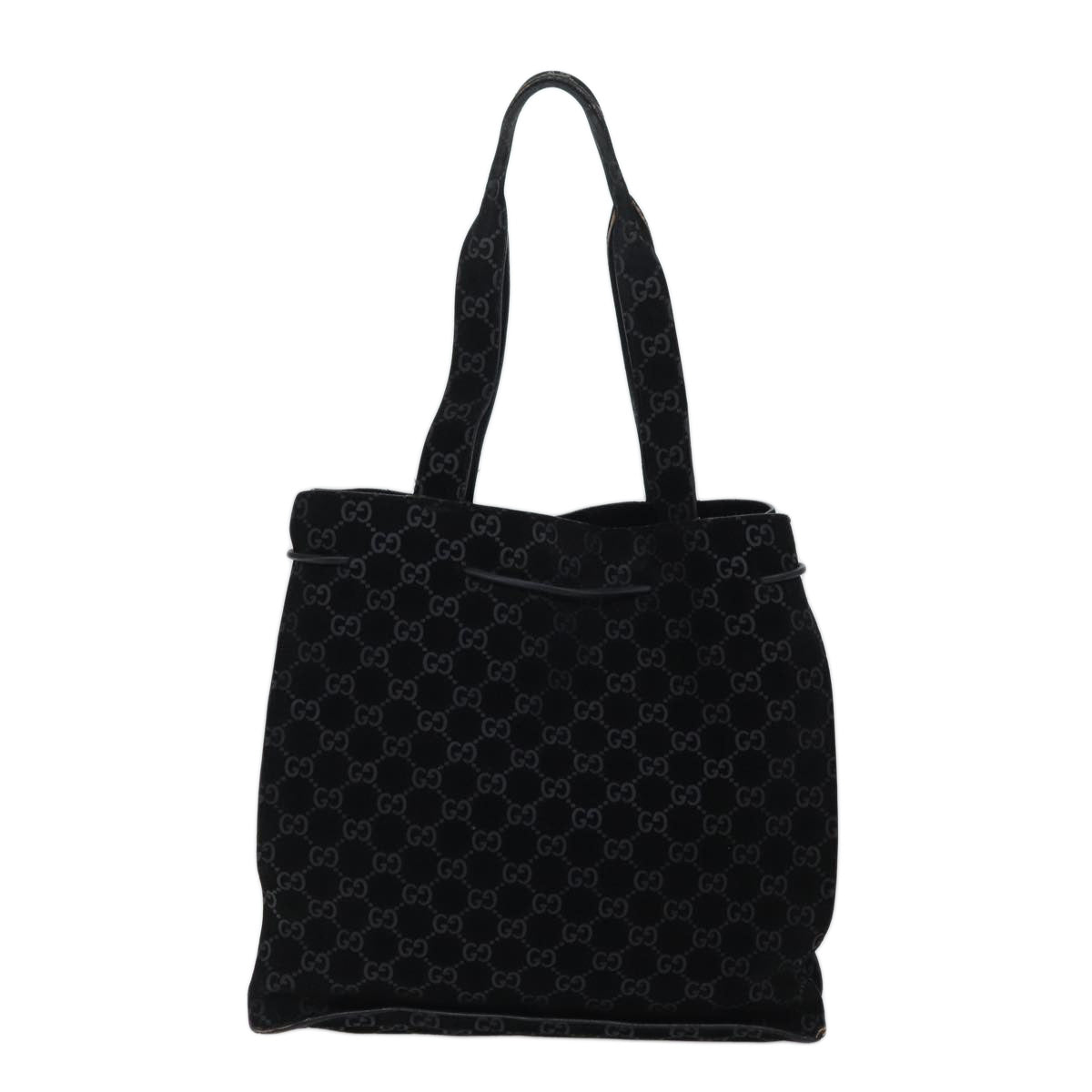 Luxury Gucci Trending 2025 GG Canvas Tote Bag Suede Black  ar11680