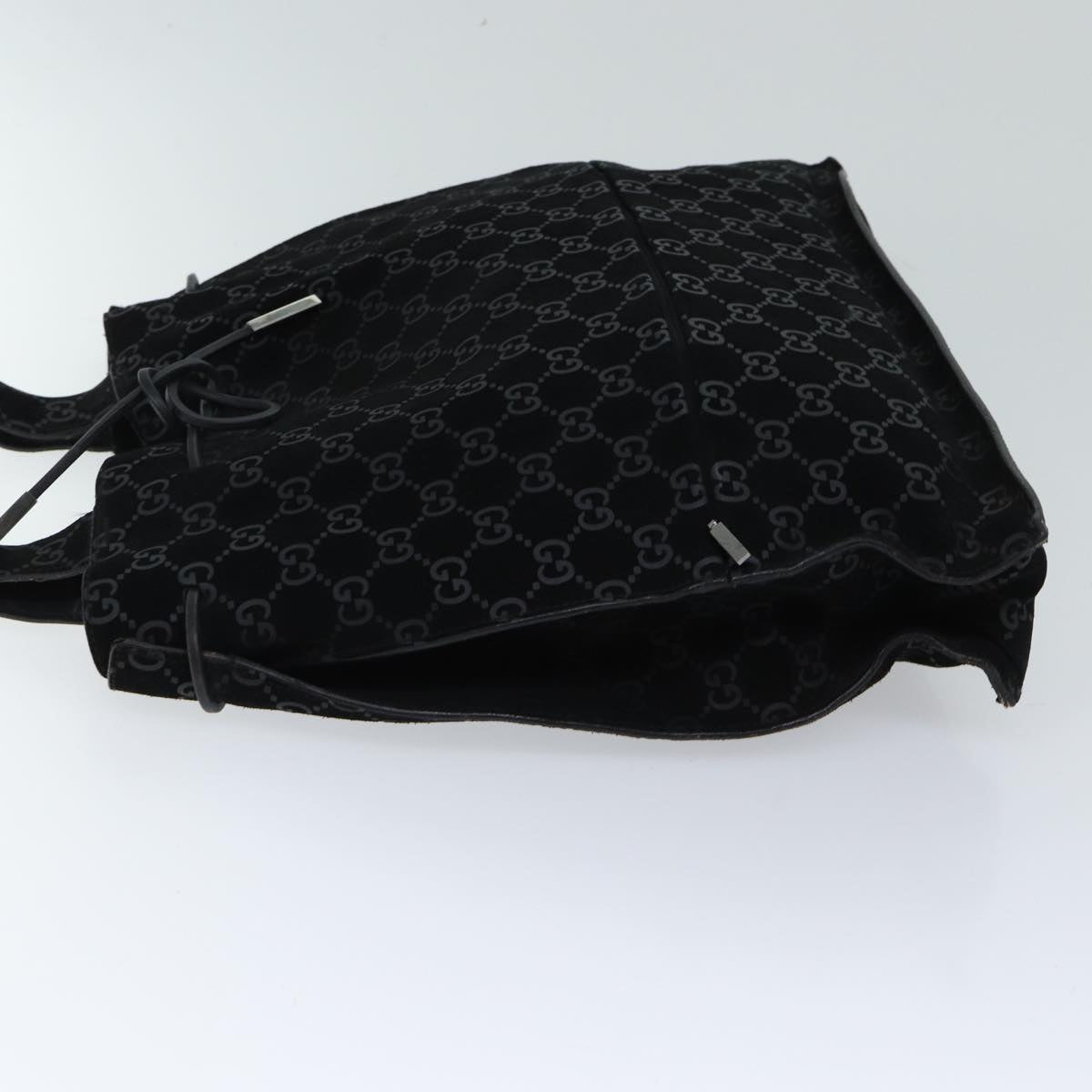 Luxury Gucci Trending 2025 GG Canvas Tote Bag Suede Black  ar11680