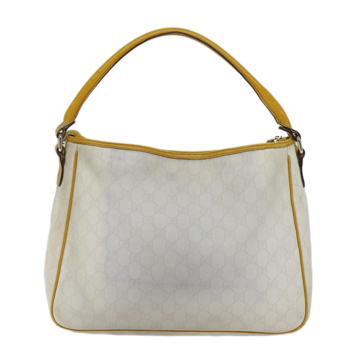 Luxury Gucci Trending 2025 GG Canvas Shoulder Bag PVC White Yellow  ar11691
