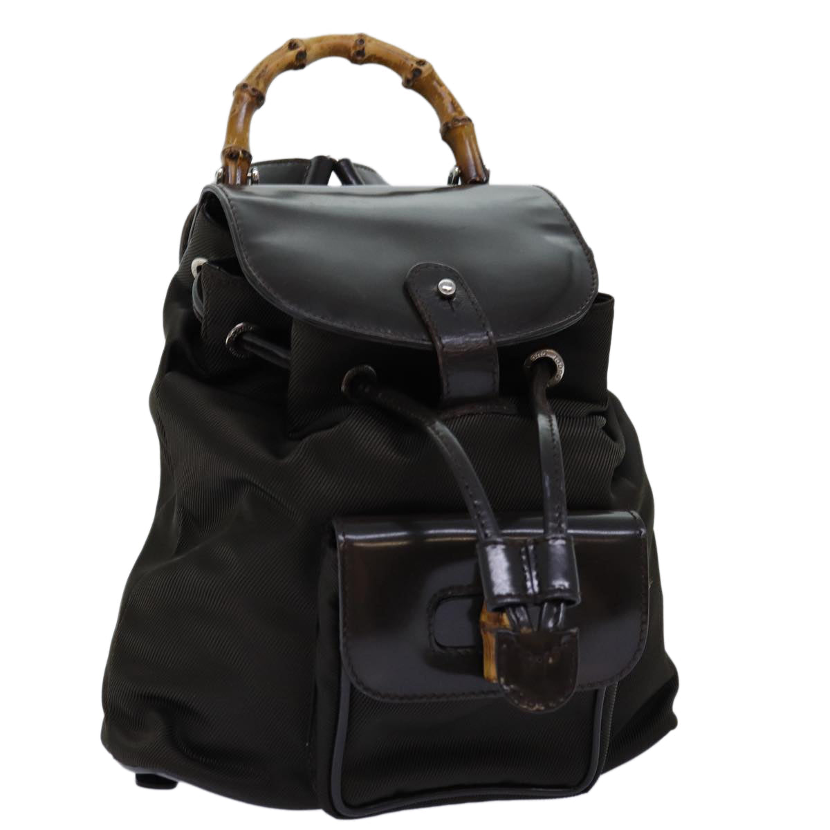 Luxury Gucci Trending 2025 Bamboo Backpack Nylon Brown 003 1998 0030  ar11716