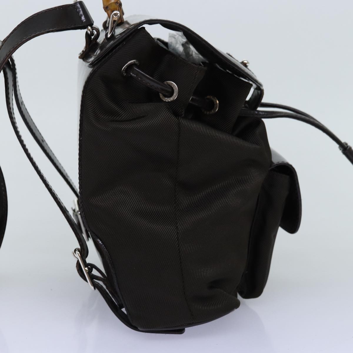 Luxury Gucci Trending 2025 Bamboo Backpack Nylon Brown 003 1998 0030  ar11716