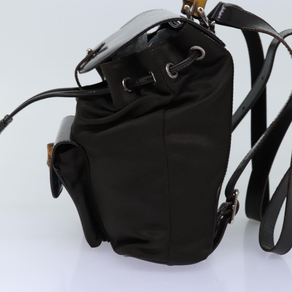 Luxury Gucci Trending 2025 Bamboo Backpack Nylon Brown 003 1998 0030  ar11716