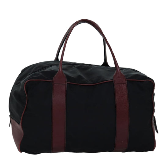 Luxury PradaBoston Bag Nylon Black ar11821