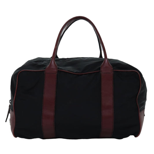 Luxury PradaBoston Bag Nylon Black ar11821