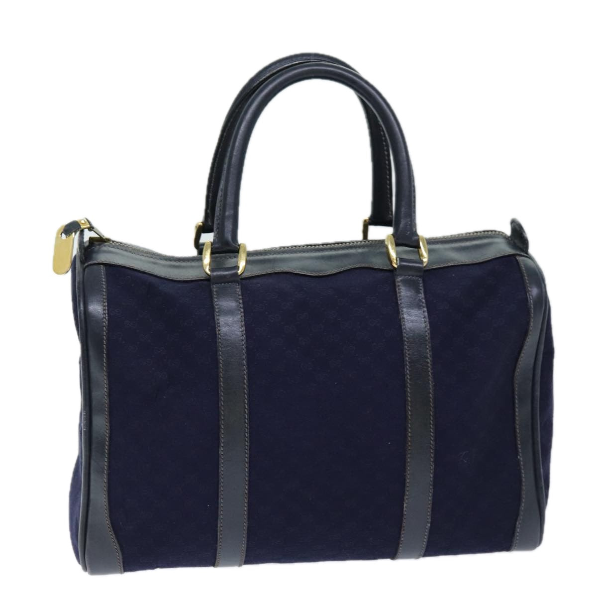 Luxury Gucci Trending 2025 Micro GG Canvas Boston Bag Blue  ar11842