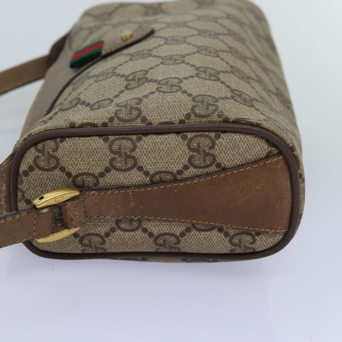 Luxury Gucci Trending 2025 GG Supreme Web Sherry Line Shoulder Bag Beige Red 89 02 018  ar11875