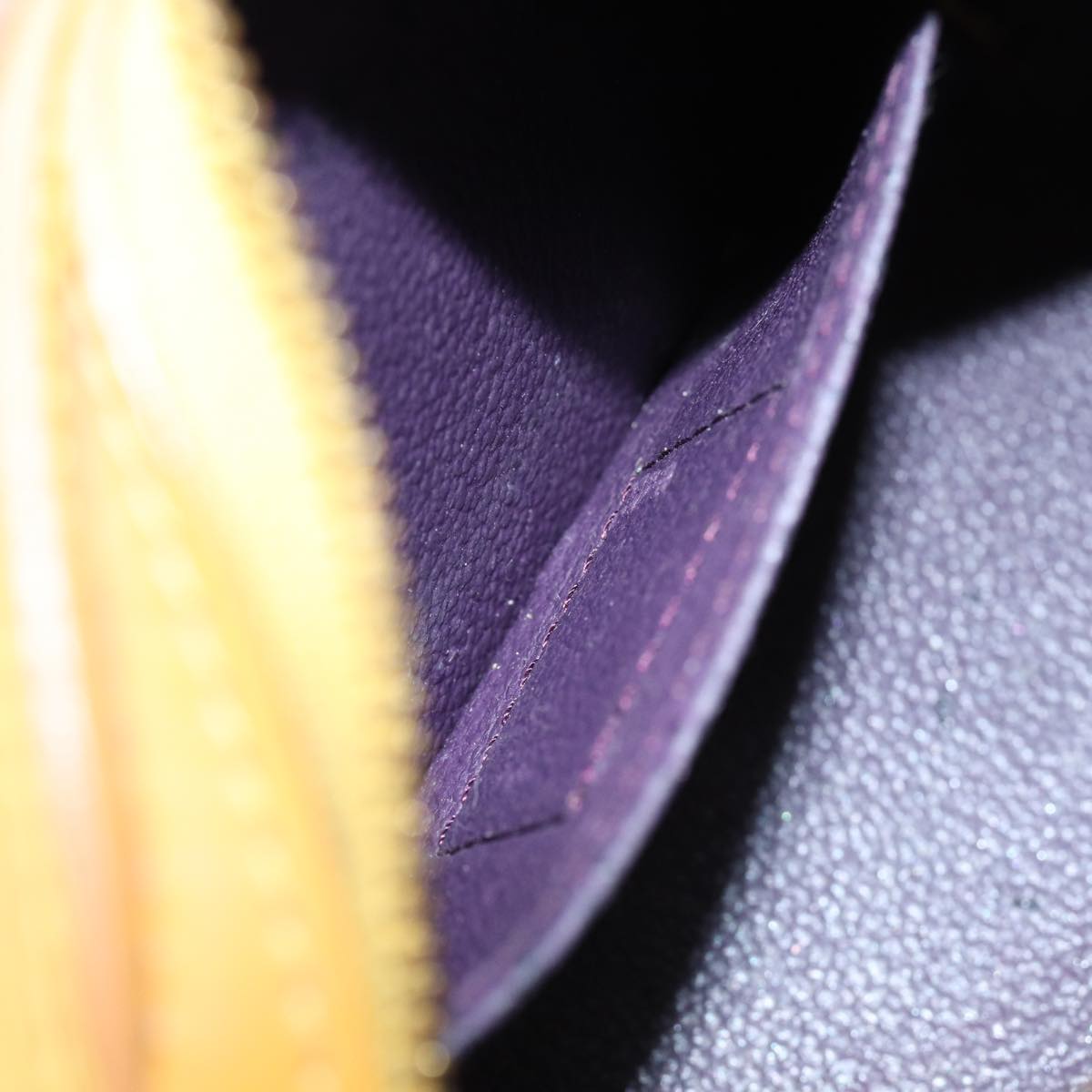 LOUIS VUITTON Epi Dauphine PM Pouch Yellow M48449 LV ar12013