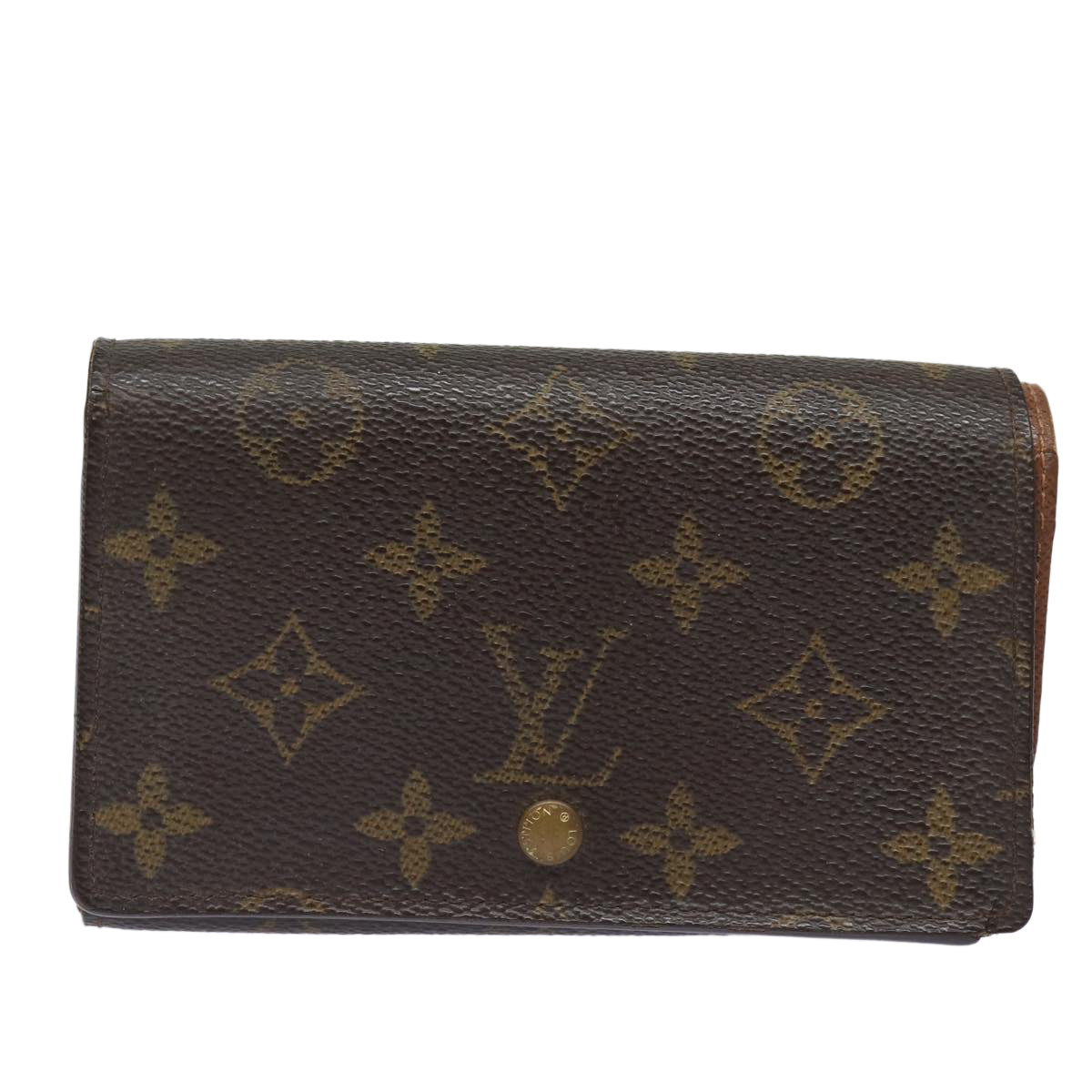 LOUIS VUITTON Monogram Porte Monnaie Billets Tresor Wallet M61730 ar12066