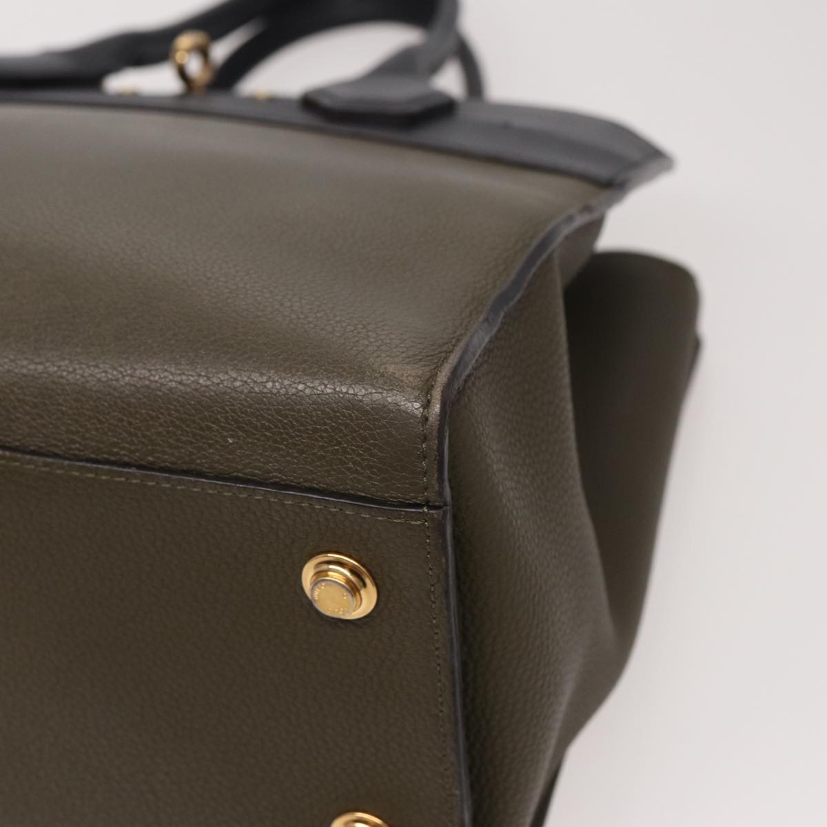 LOUIS VUITTON City Steamer MM Bag Leather 2way Black Green M54312 ar12078