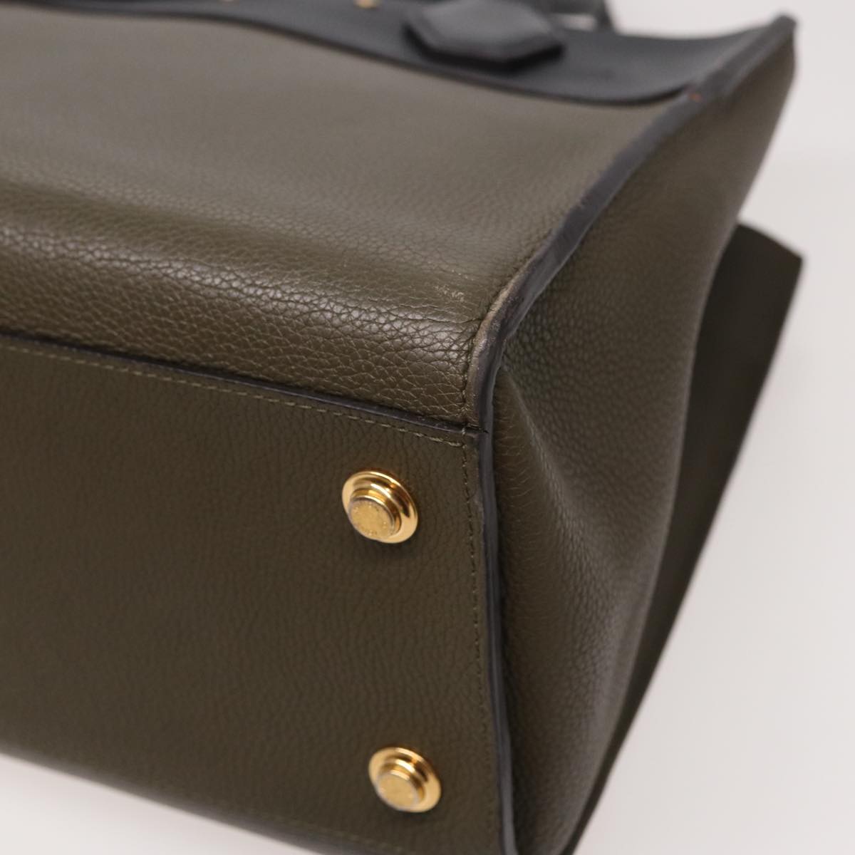 LOUIS VUITTON City Steamer MM Bag Leather 2way Black Green M54312 ar12078
