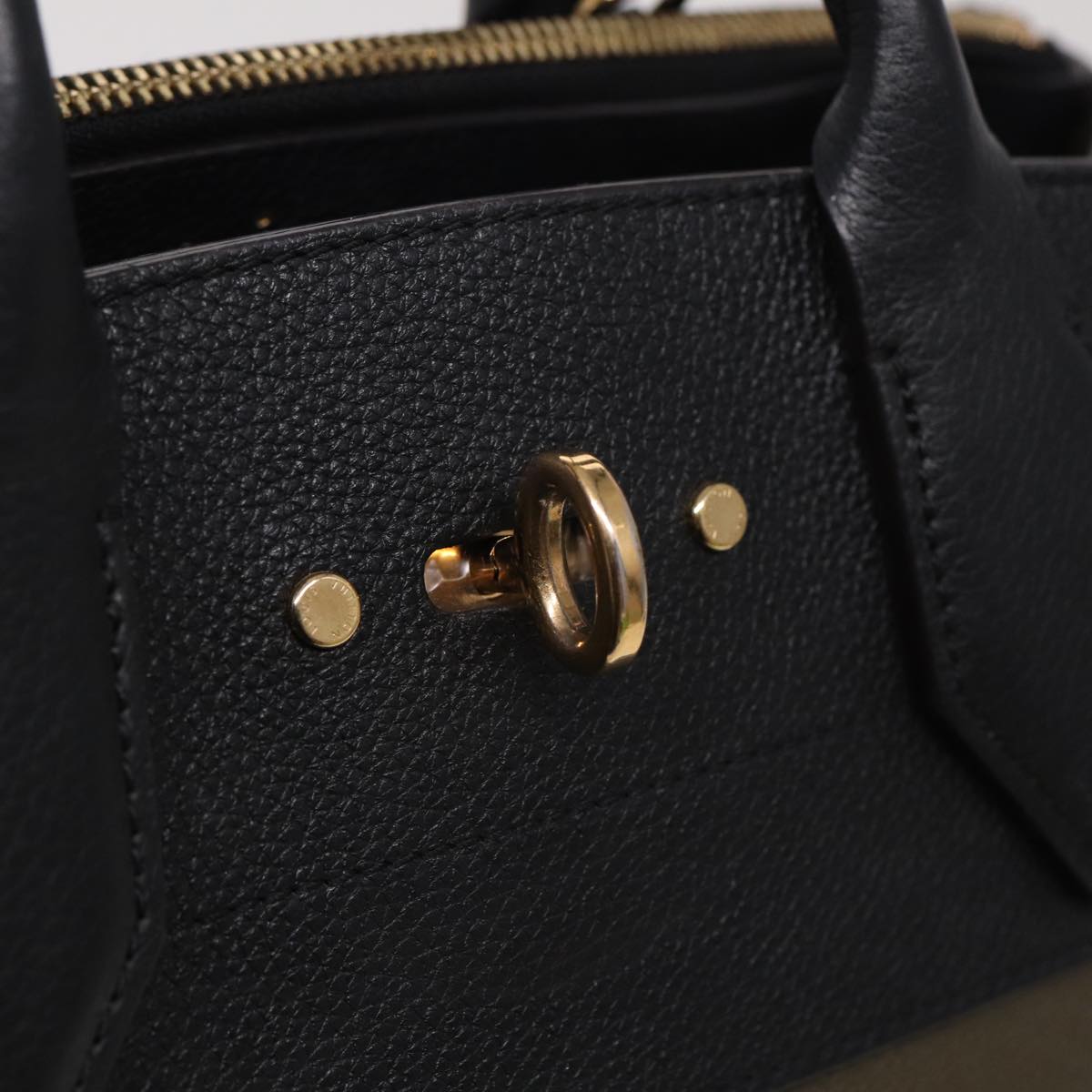 LOUIS VUITTON City Steamer MM Bag Leather 2way Black Green M54312 ar12078