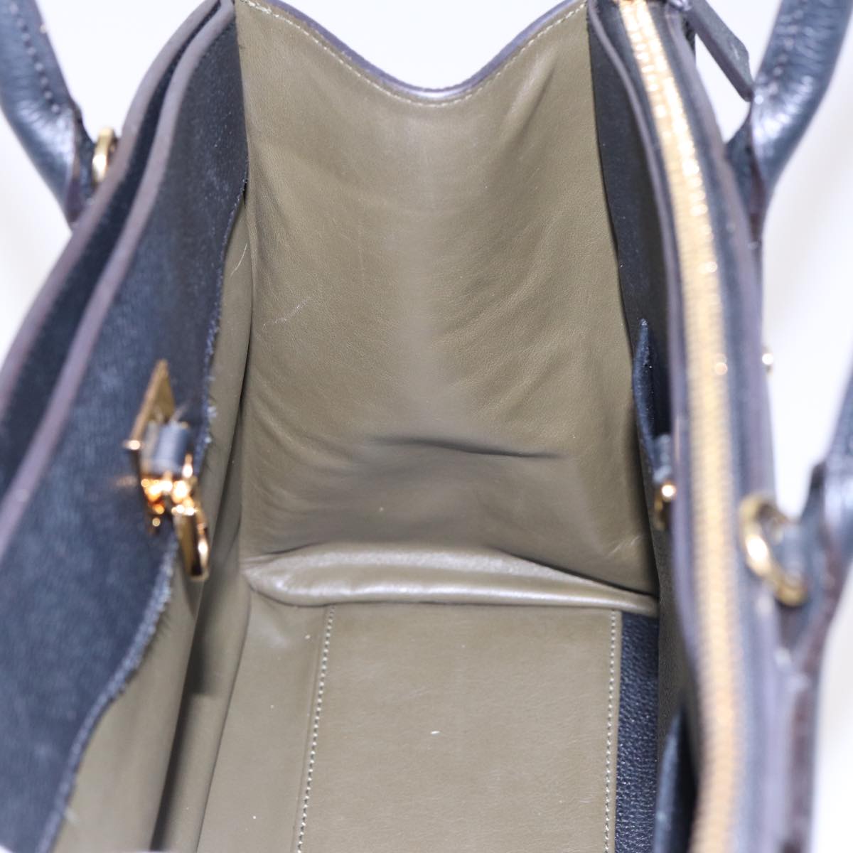 LOUIS VUITTON City Steamer MM Bag Leather 2way Black Green M54312 ar12078