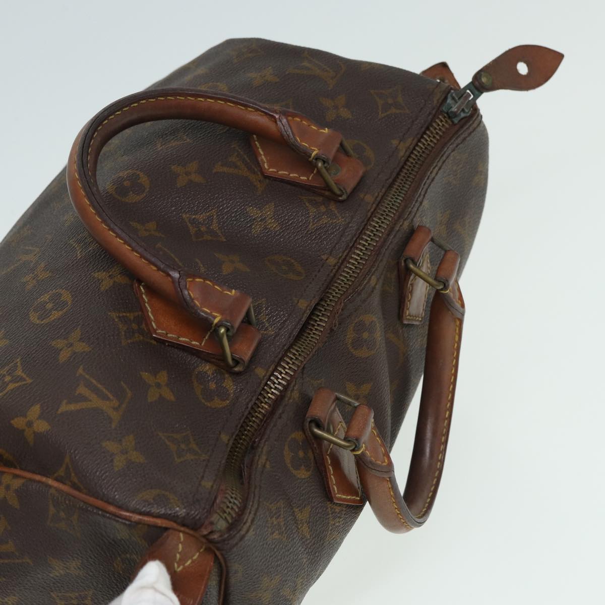 LOUIS VUITTON Monogram Speedy 30 Hand Bag Vintage M41526 LV ar12081