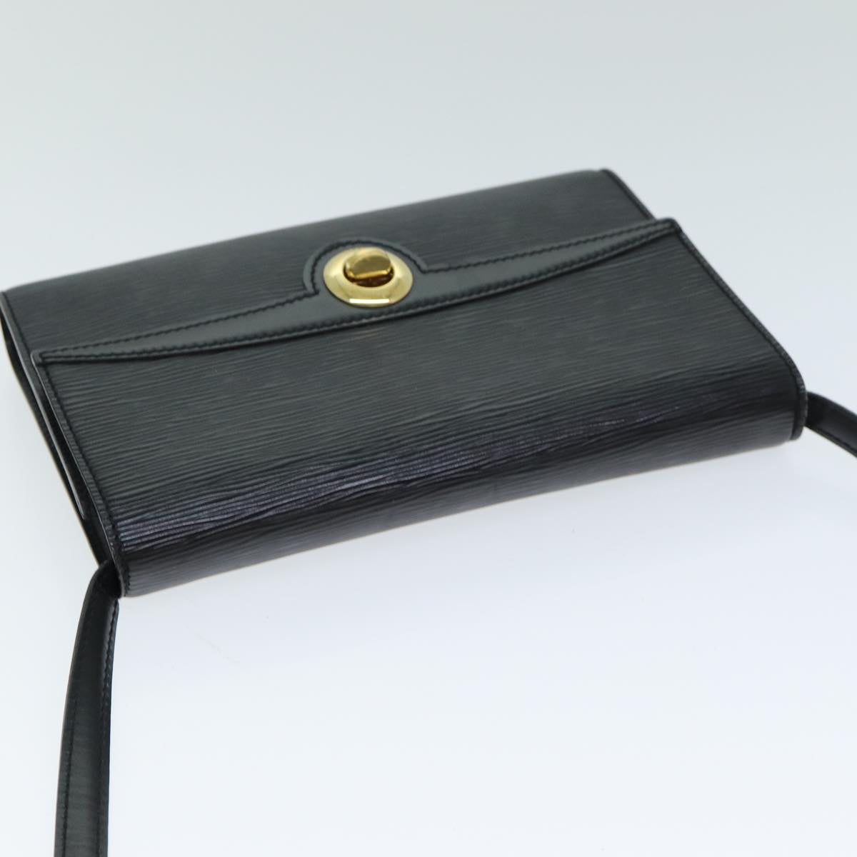 LOUIS VUITTON Epi Clutch Arsch Shoulder Bag 2way Black M52572 LV ar12129