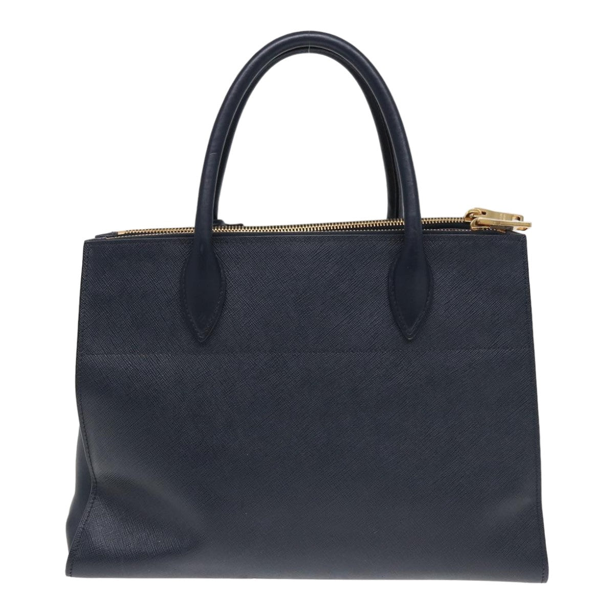 Luxury Prada Hand Bag Safiano leather 2way Navy  ar12198