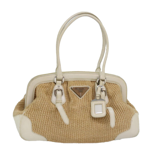 Luxury Prada Hand Bag Straw Beige  ar12199