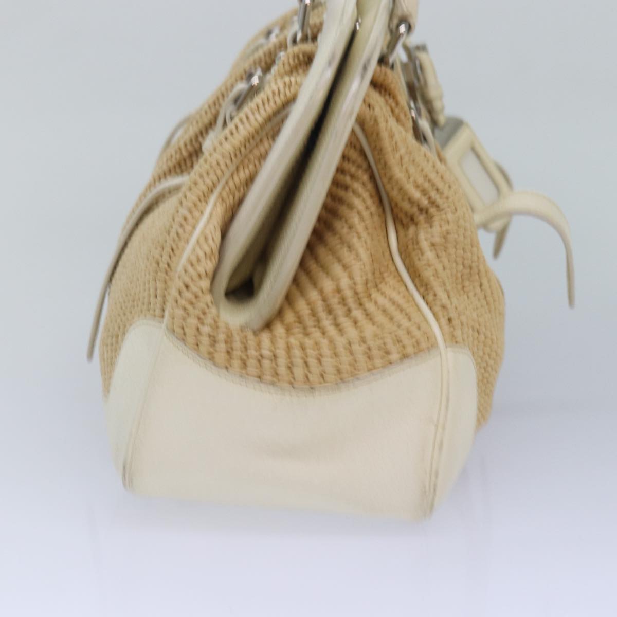 Luxury Prada Hand Bag Straw Beige  ar12199