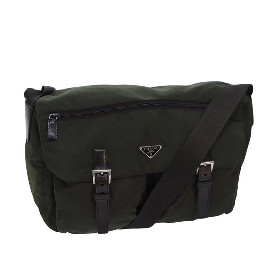 Luxury Prada Shoulder Bag Nylon Khaki  ar12206