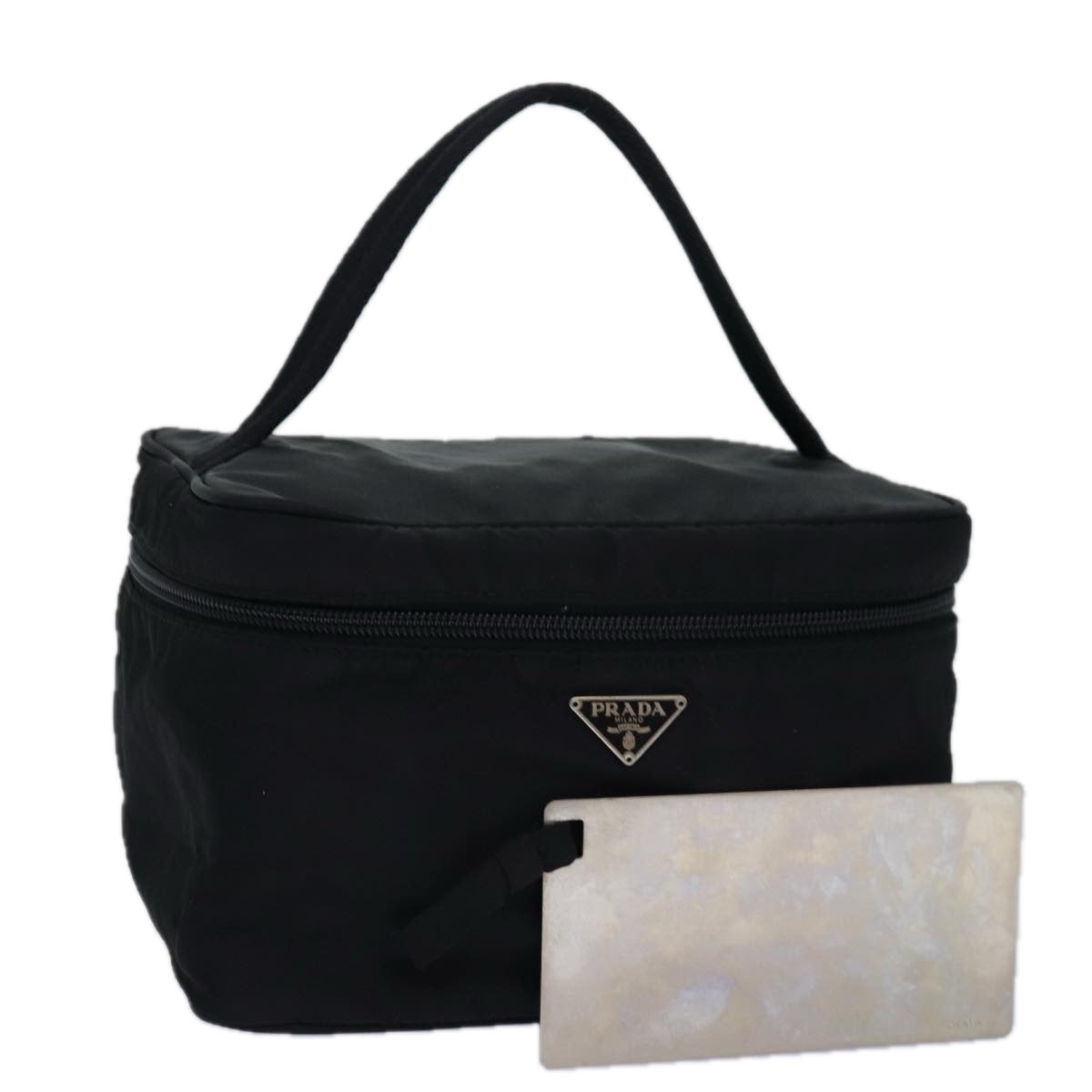Luxury Prada Vanity Pouch Nylon Black  ar12258