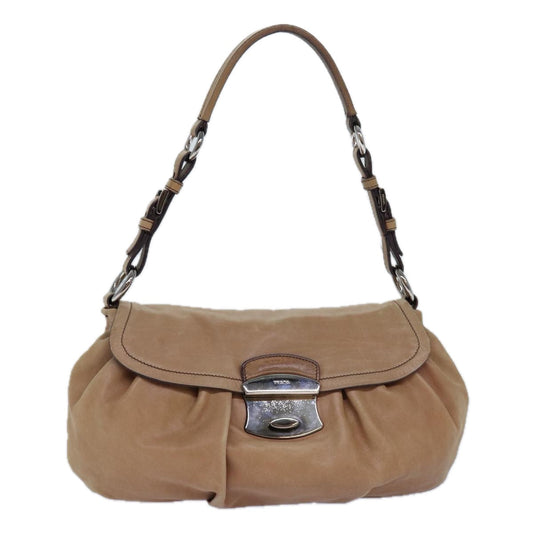 Luxury Prada Shoulder Bag Leather Brown  ar12271