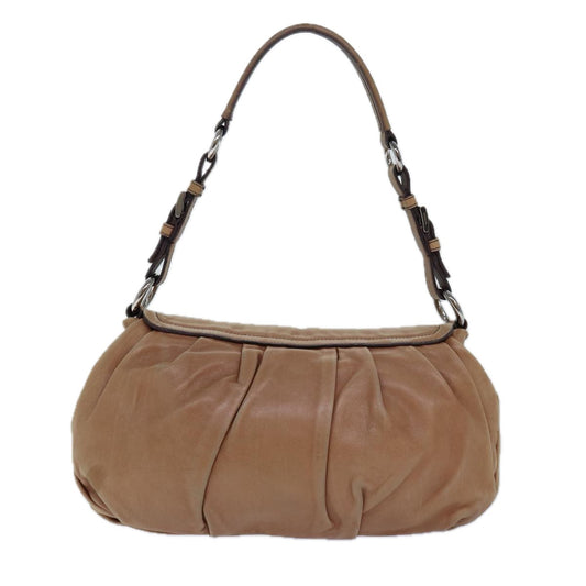 Luxury Prada Shoulder Bag Leather Brown  ar12271