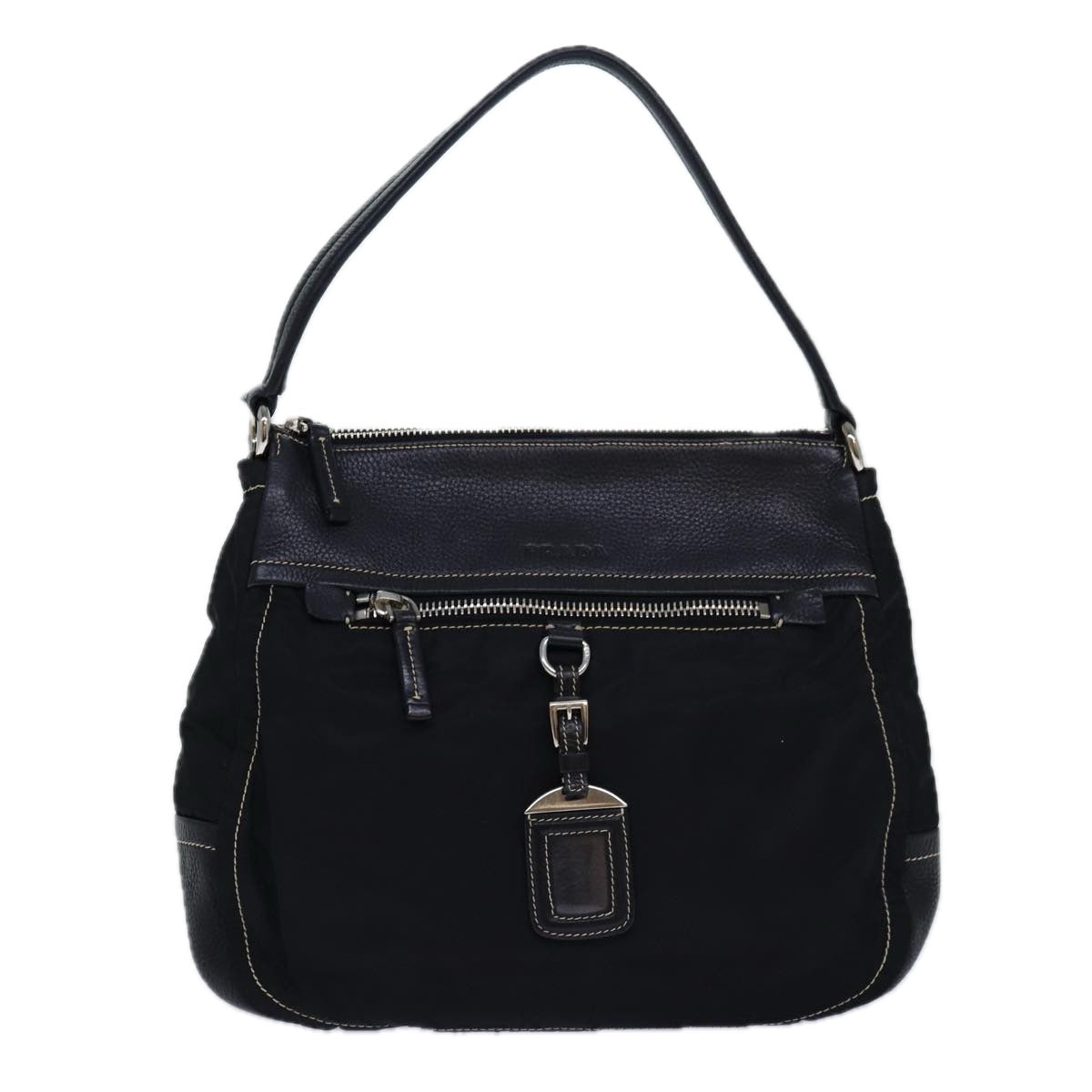 Luxury Prada Shoulder Bag Nylon Black  ar12277
