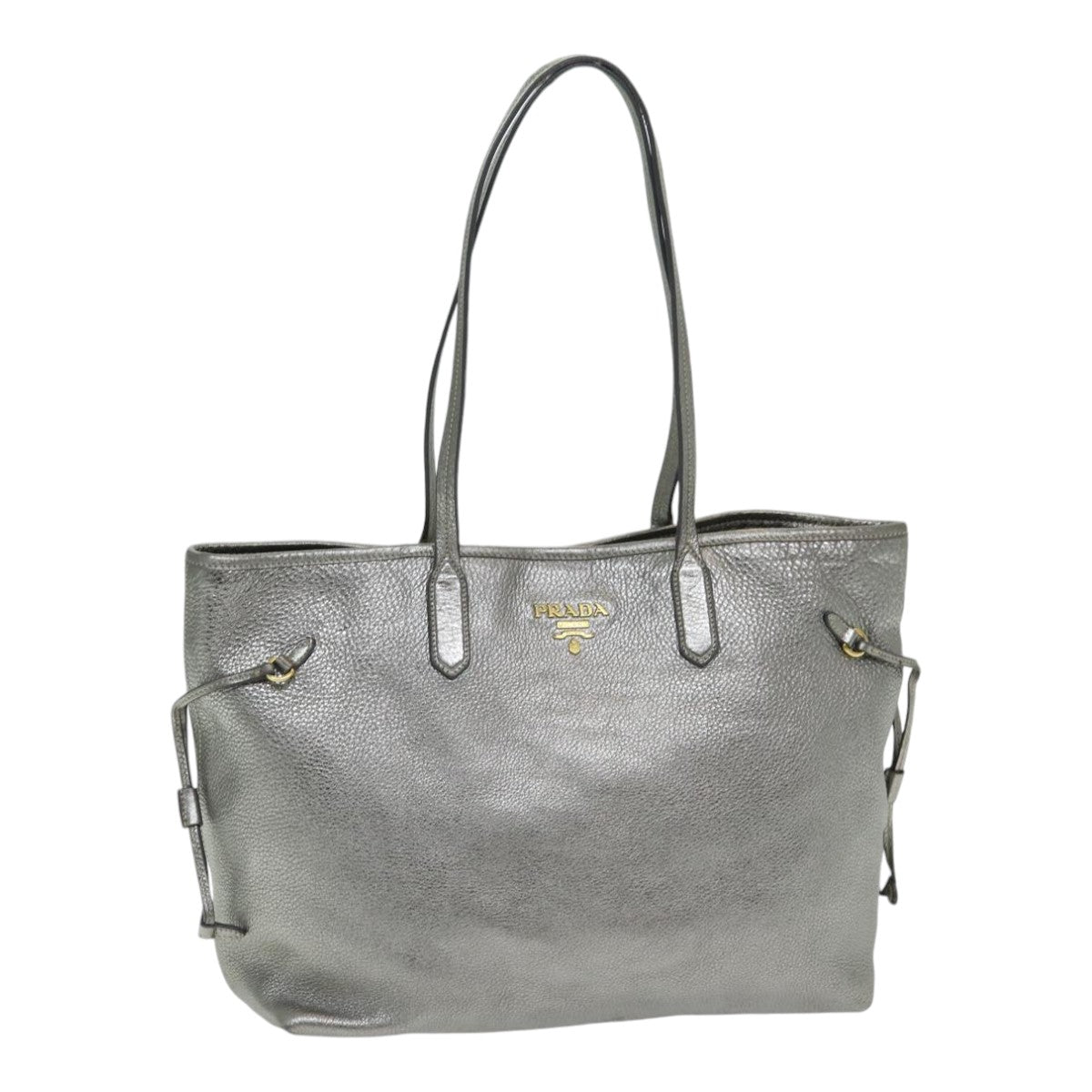Luxury Prada Tote Bag Leather Gold Tone  ar12278