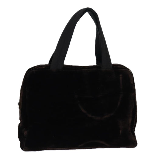 Luxury Prada Hand Bag Velor Brown  ar12282