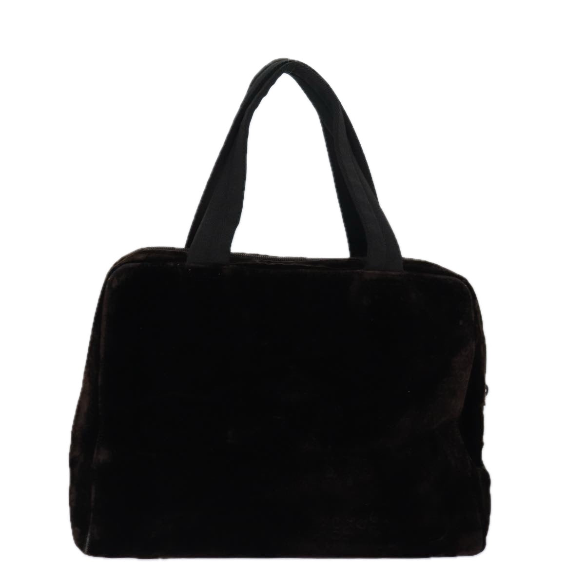 Luxury Prada Hand Bag Velor Brown  ar12282