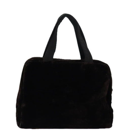 Luxury Prada Hand Bag Velor Brown  ar12282