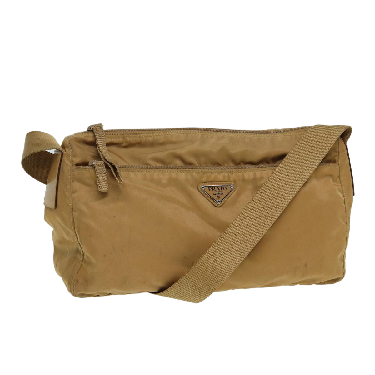 Luxury Prada Shoulder Bag Nylon Beige  ar12305