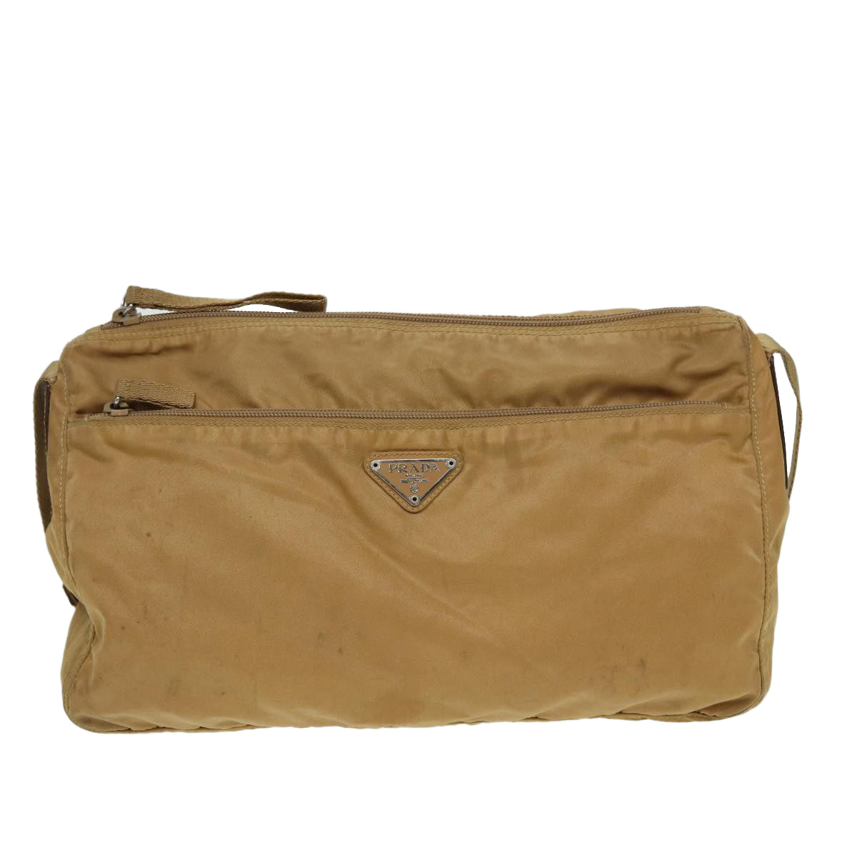 Luxury Prada Shoulder Bag Nylon Beige  ar12305