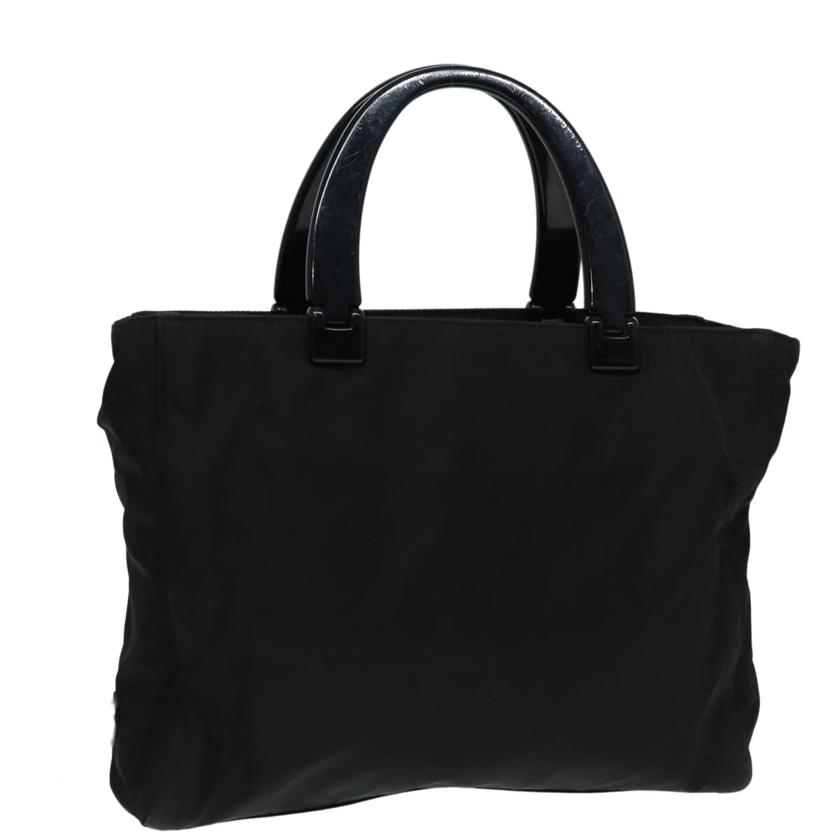 Luxury Prada Hand Bag Nylon Black Silver  ar12363