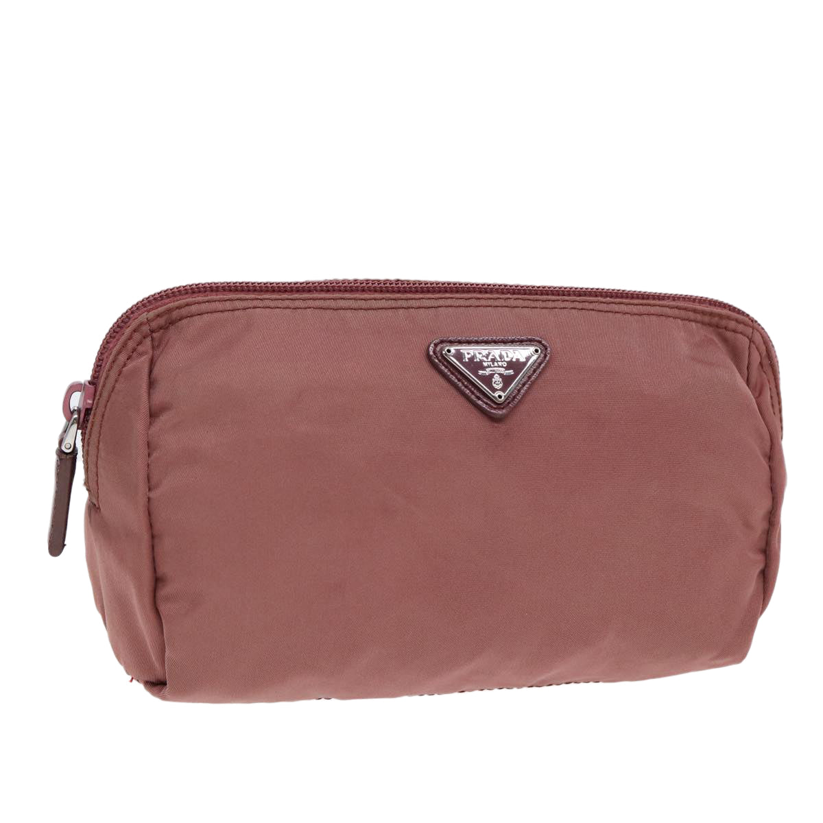 Luxury Prada Pouch Nylon Silver Pink  ar12419