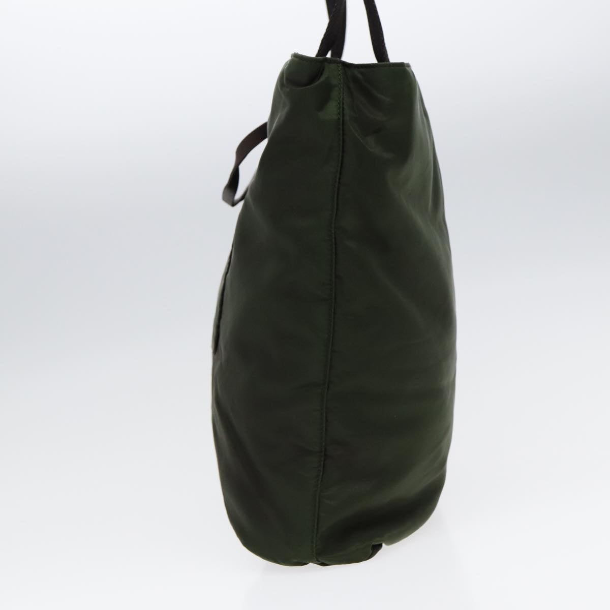 Luxury Prada Tote Bag Nylon Khaki Silver  ar12493