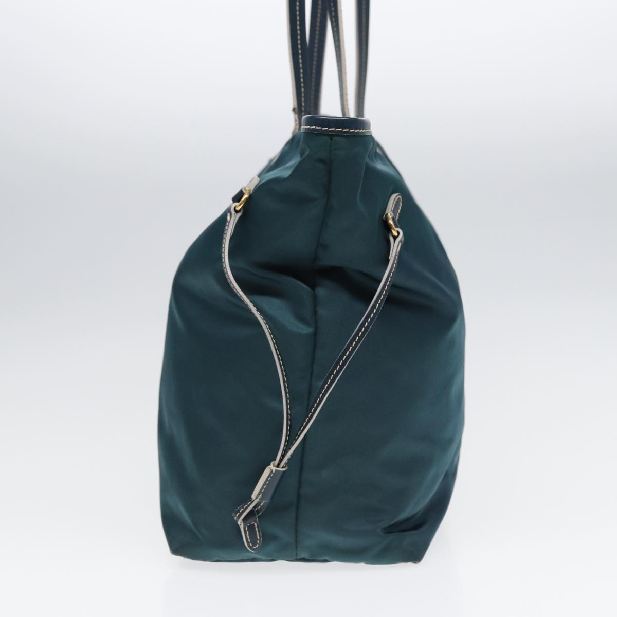 Luxury Prada Tote Bag Nylon Blue Gold  ar12524