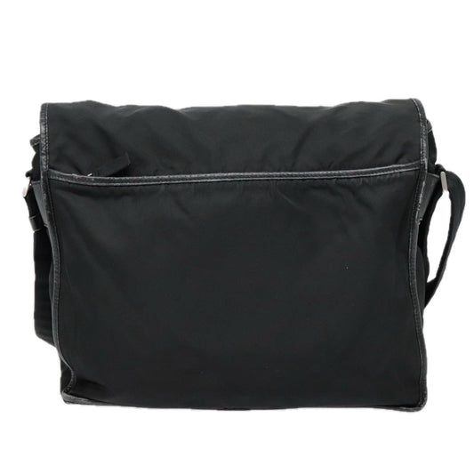 Luxury Prada Shoulder Bag Nylon Black Silver  ar12545