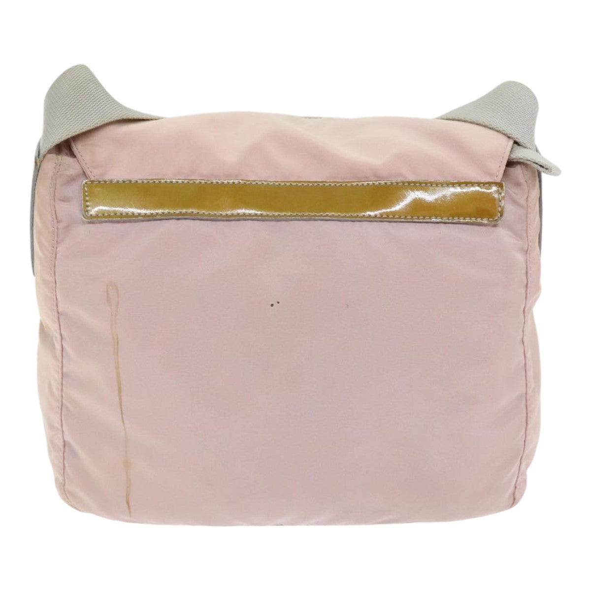 Luxury Prada Shoulder Bag Nylon Pink Gray Silver  ar12550