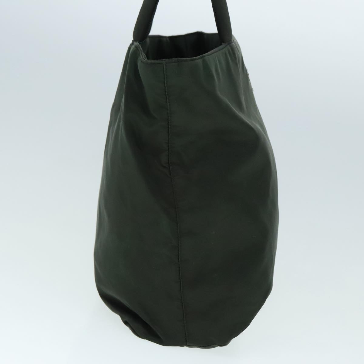 Luxury Prada Hand Bag Nylon Green Silver  ar12551