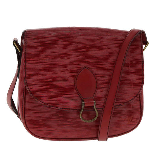 LOUIS VUITTON Epi Saint Cloud GM Shoulder Bag Red M52197 LV ar12586