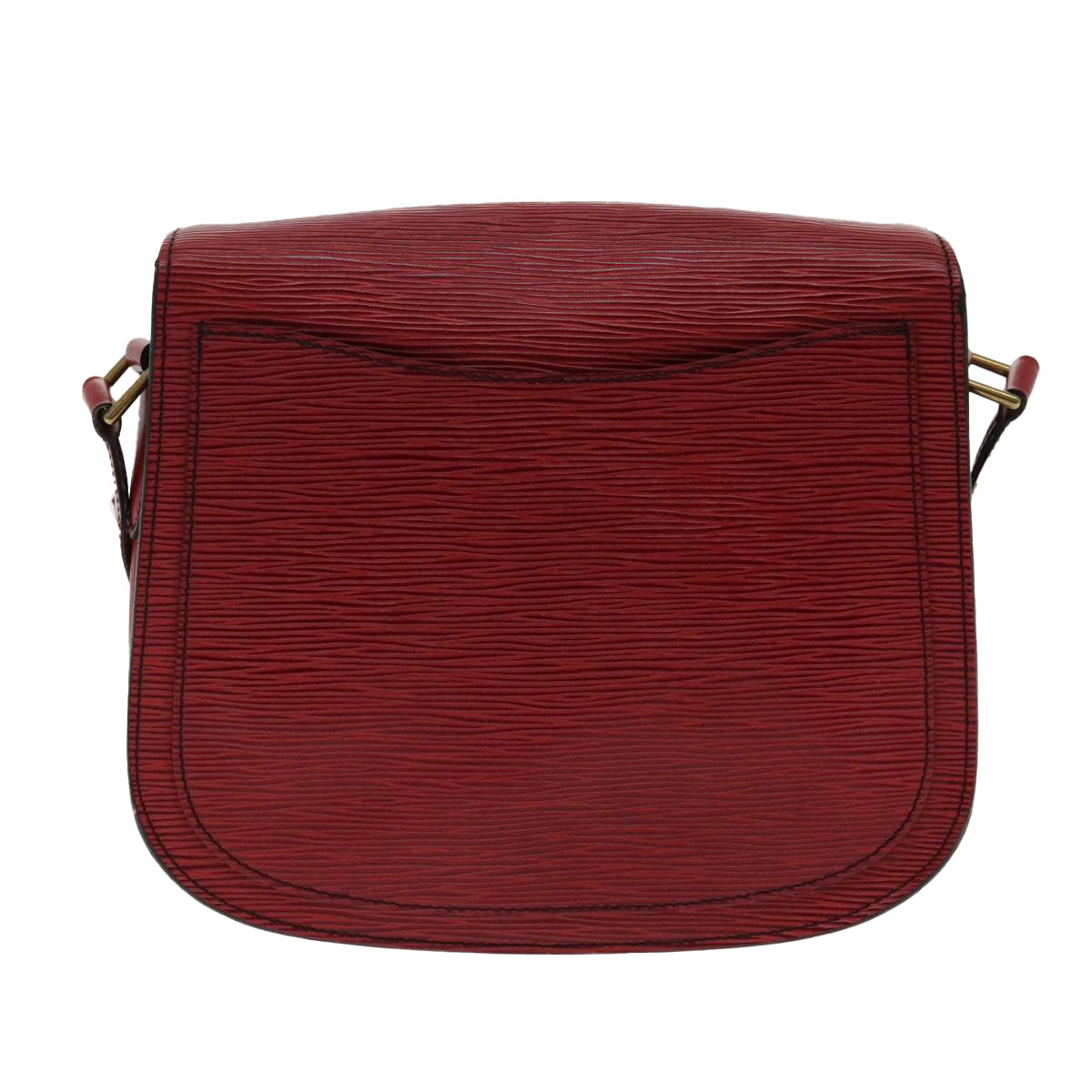 LOUIS VUITTON Epi Saint Cloud GM Shoulder Bag Red M52197 LV ar12586