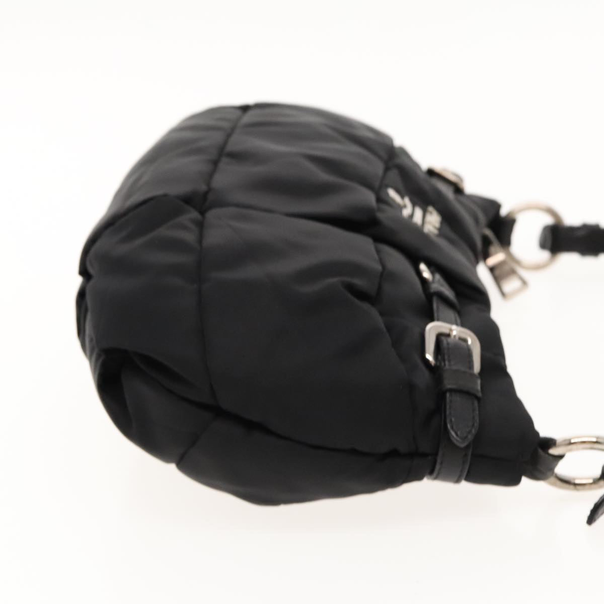 Luxury Prada Shoulder Bag Nylon Black Silver  ar12650