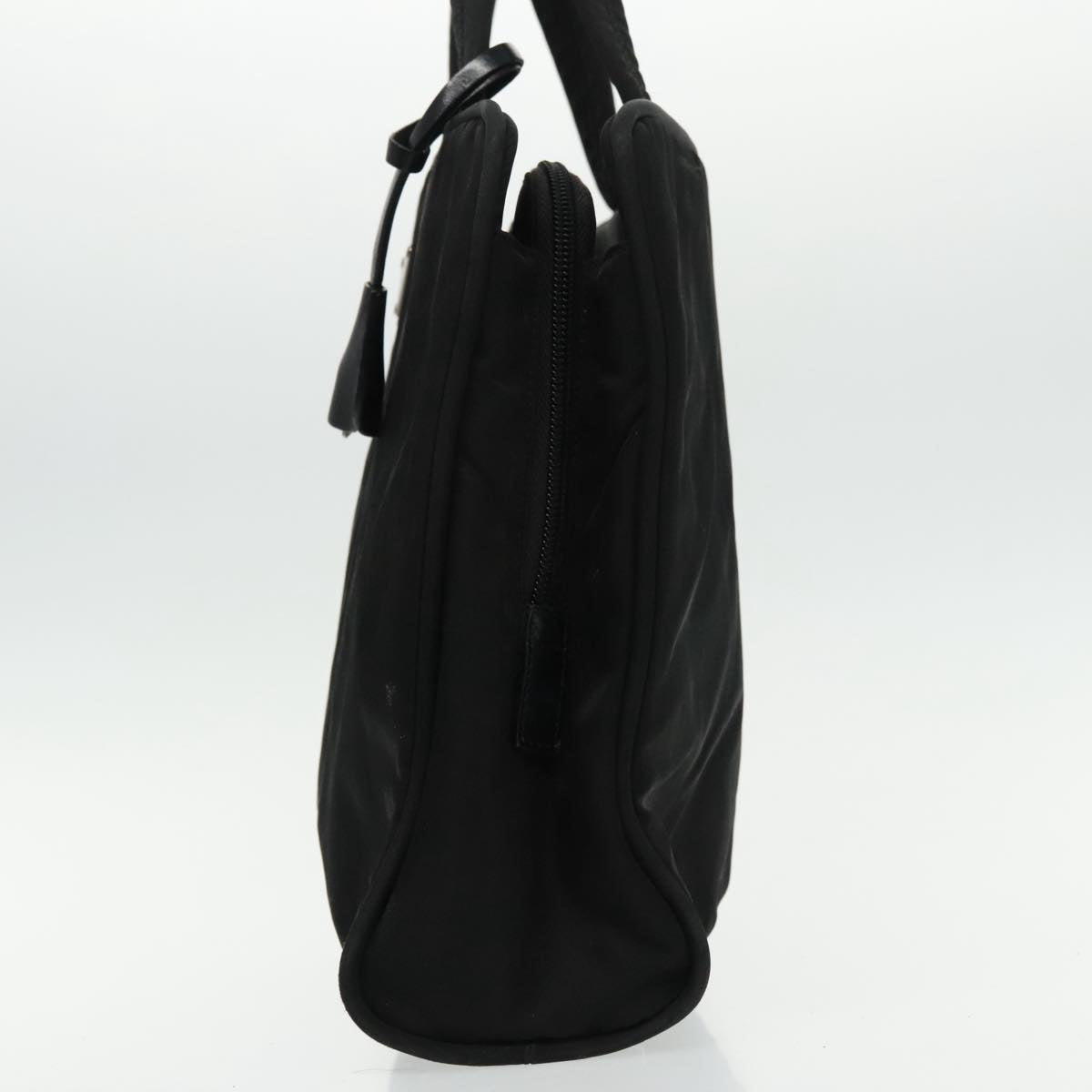 Luxury Prada Hand Bag Nylon Black Silver  ar12668