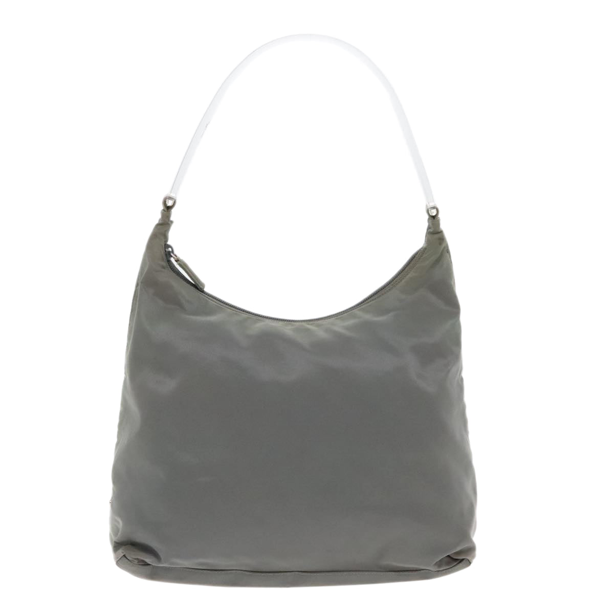 Luxury Prada Shoulder Bag Nylon Gray Silver  ar12690