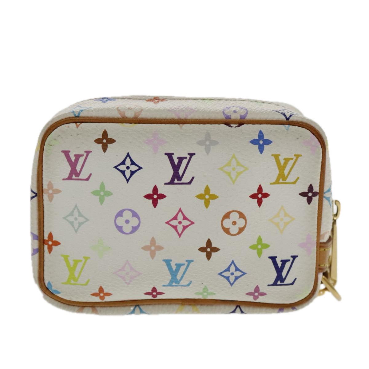 LOUIS VUITTON Monogram Multicolor Trousse Wapity Pouch White M58033 ar12712
