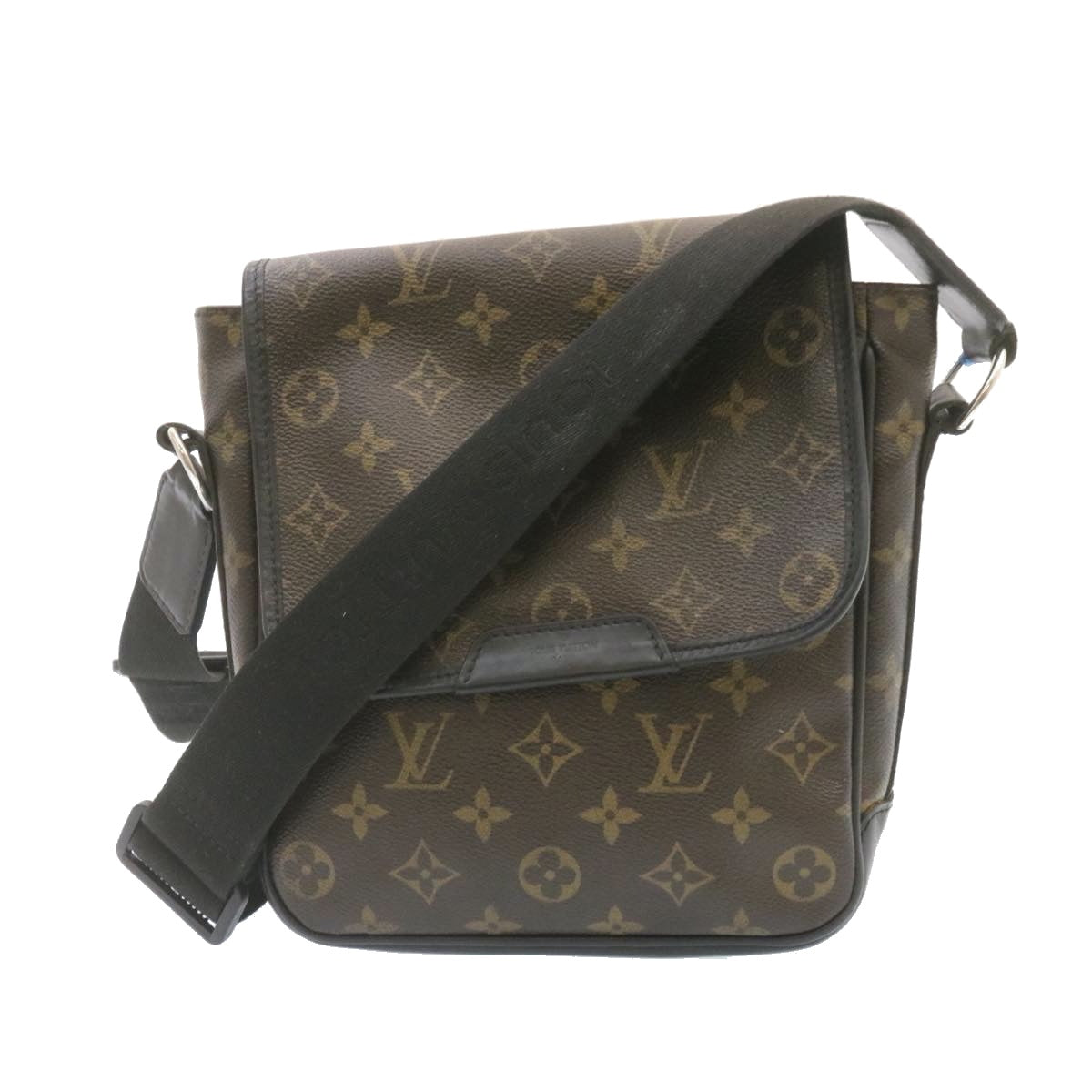 LOUIS VUITTON Monogram Macassar Bass PM Shoulder Bag M56717 LV ar4578