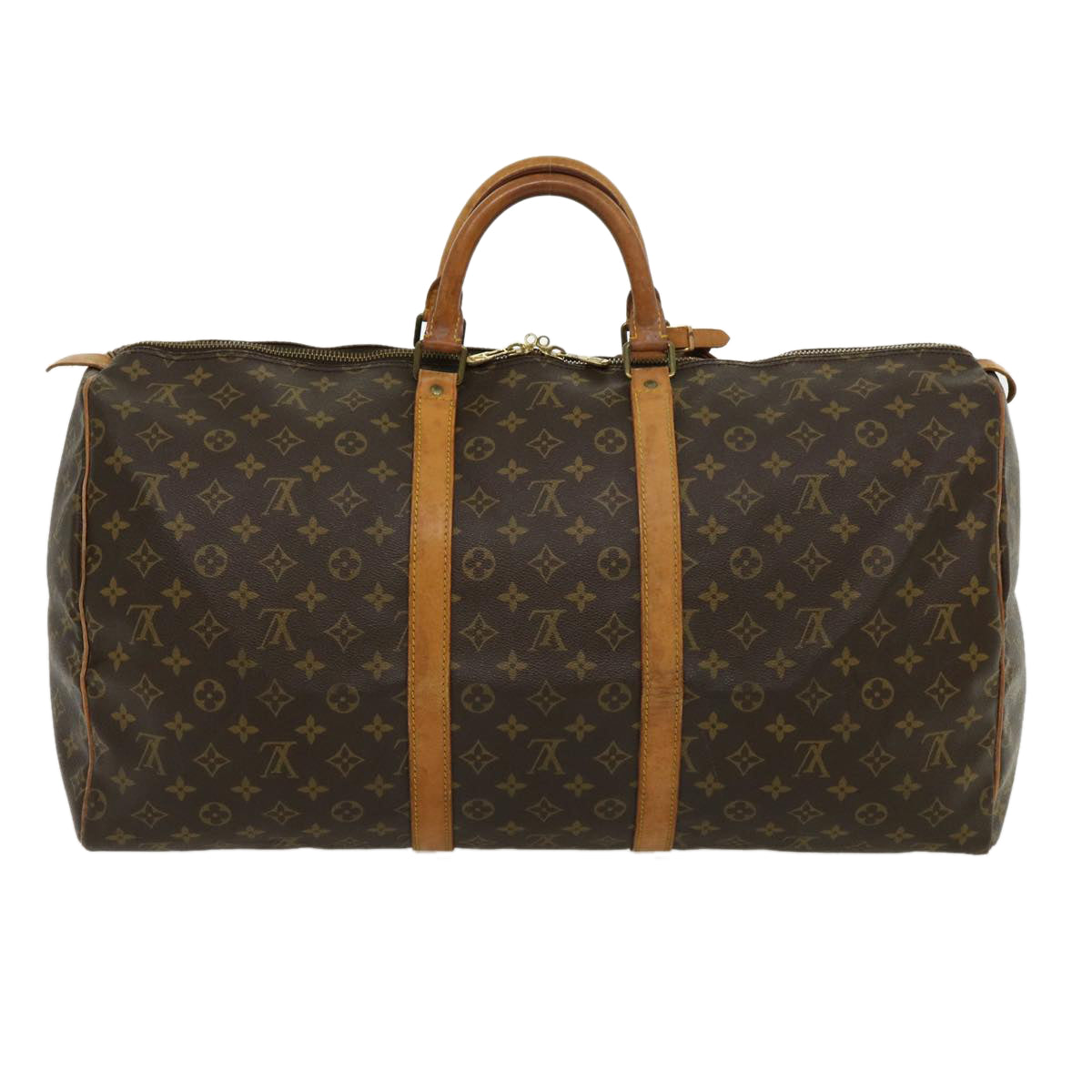 LOUIS VUITTON Monogram Keepall 55 Boston Bag M41424 LV ar7183